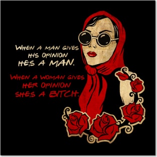 Woman's Opinion Posters and Art
